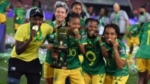 The Banyana Banyana go to New Zealand as African champions (Photo Credit: CAF)